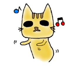 Yellow Cat sticker #903495