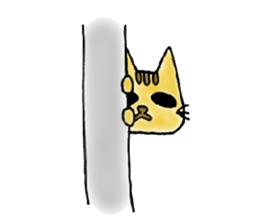 Yellow Cat sticker #903496