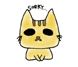 Yellow Cat sticker #903497