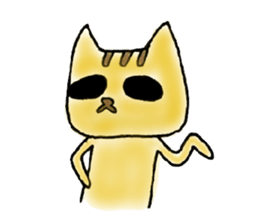 Yellow Cat sticker #903500