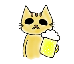Yellow Cat sticker #903506