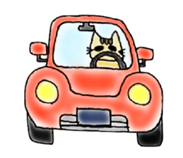 Yellow Cat sticker #903507