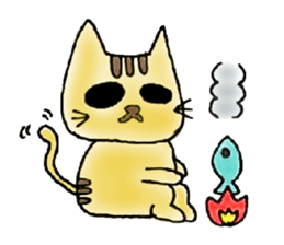 Yellow Cat sticker #903508
