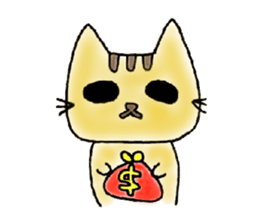 Yellow Cat sticker #903510