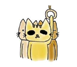 Yellow Cat sticker #903512