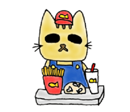 Yellow Cat sticker #903514