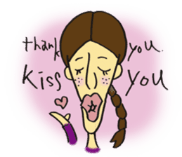 Thank you Kiss U sticker #904411