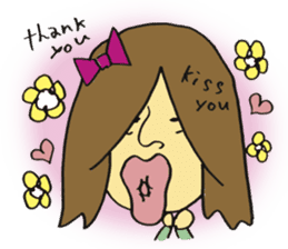 Thank you Kiss U sticker #904416