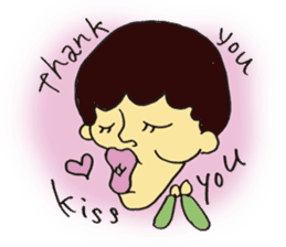 Thank you Kiss U sticker #904428