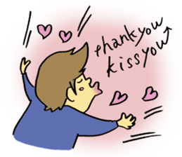 Thank you Kiss U sticker #904430