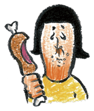 Expressionless-girl! sticker #904973