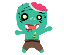 Nong Mik - the cute zombie - English sticker #905239