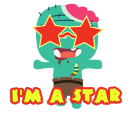 Nong Mik - the cute zombie - English sticker #905245