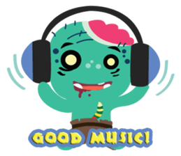 Nong Mik - the cute zombie - English sticker #905258
