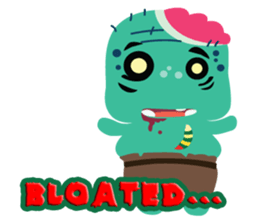 Nong Mik - the cute zombie - English sticker #905260