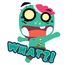 Nong Mik - the cute zombie - English sticker #905263