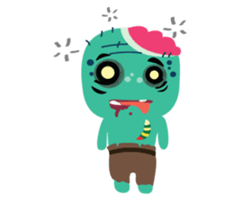 Nong Mik - the cute zombie - English sticker #905265