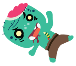 Nong Mik - the cute zombie - English sticker #905267