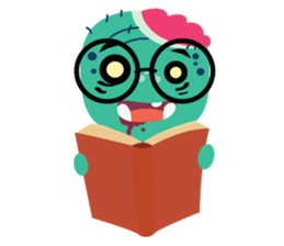 Nong Mik - the cute zombie - English sticker #905271