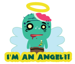 Nong Mik - the cute zombie - English sticker #905274