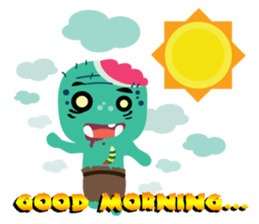 Nong Mik - the cute zombie - English sticker #905278