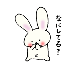 Tongue rabbit Yalonely. sticker #905762