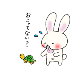 Tongue rabbit Yalonely. sticker #905768