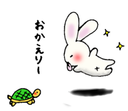 Tongue rabbit Yalonely. sticker #905774