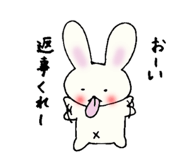 Tongue rabbit Yalonely. sticker #905784