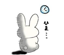 Tongue rabbit Yalonely. sticker #905790