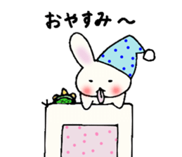 Tongue rabbit Yalonely. sticker #905796