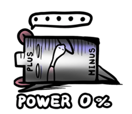 Battery-no(English version) sticker #905803