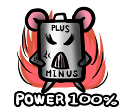 Battery-no(English version) sticker #905808