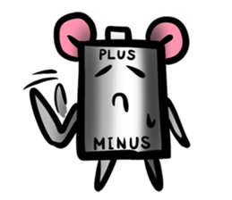 Battery-no(English version) sticker #905814