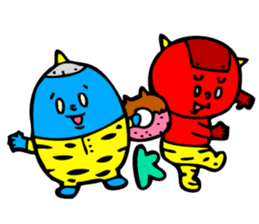 Super Disorganized AKAONI by MAMES sticker #906000