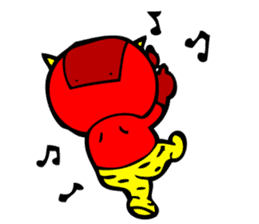 Super Disorganized AKAONI by MAMES sticker #906006