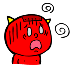 Super Disorganized AKAONI by MAMES sticker #906015