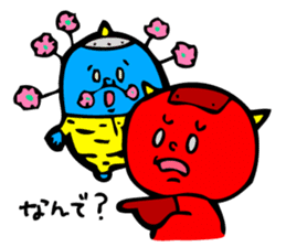 Super Disorganized AKAONI by MAMES sticker #906032