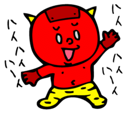 Super Disorganized AKAONI by MAMES sticker #906038