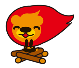 Lion of the fire sticker #906122