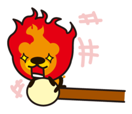 Lion of the fire sticker #906124