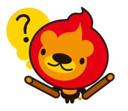 Lion of the fire sticker #906125