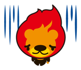 Lion of the fire sticker #906139