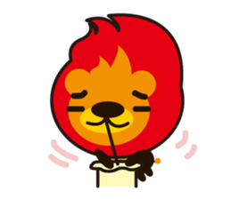 Lion of the fire sticker #906142