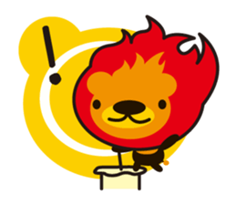 Lion of the fire sticker #906144