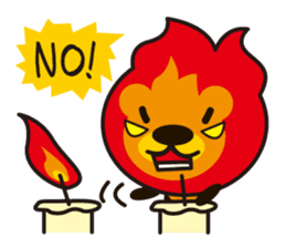 Lion of the fire sticker #906145