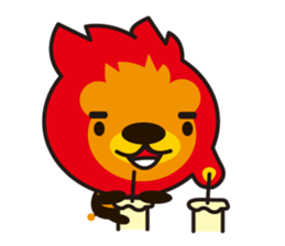 Lion of the fire sticker #906153