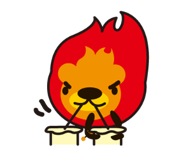 Lion of the fire sticker #906154