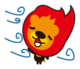 Lion of the fire sticker #906155