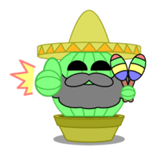Mariachi Cactus sticker #906440